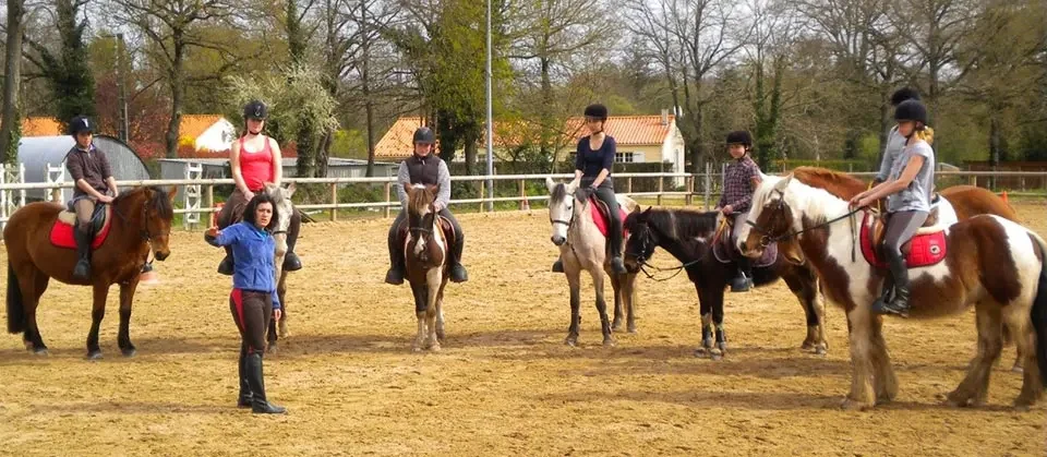 Cours d'équitation Vendée, manèges extérieur ouvert, La Boissière-des-Landes