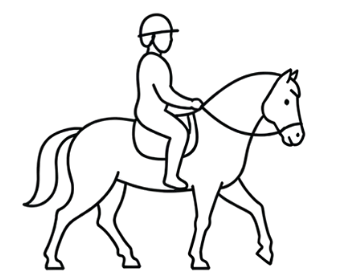 icône représentant la prestation cours d'équitation